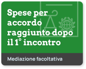 Mediazione facoltativa – Integrazione per accordo raggiunto dopo il primo incontro